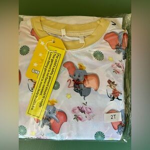 NWT Little Glow Kids bamboo Dumbo long sleeve print 2t